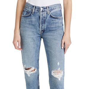 AGOLDE ‘Lana Crop Mid-rise Straight Denim- NWT